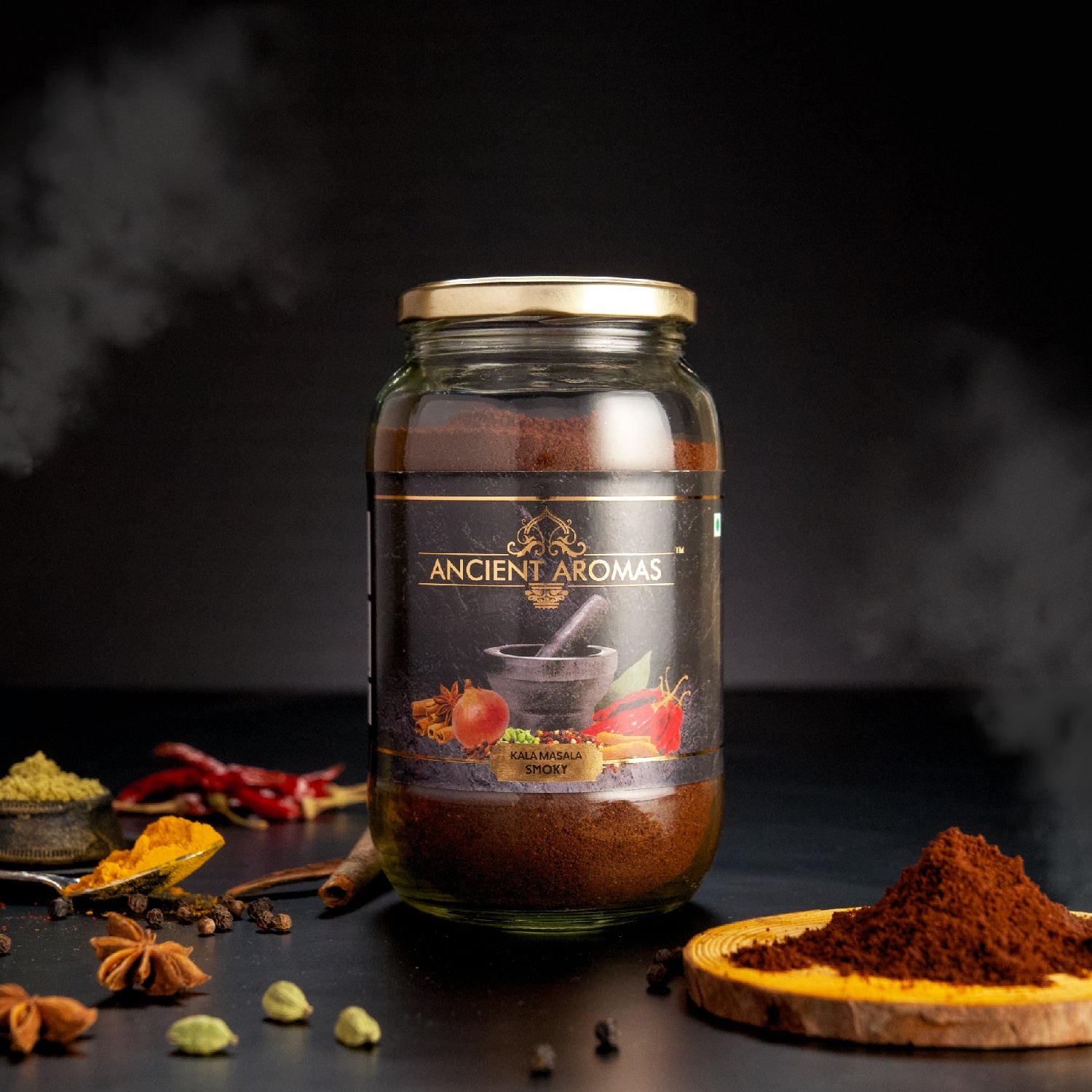 Ancient Aromas Kala Masala Smoky (500 Grams)